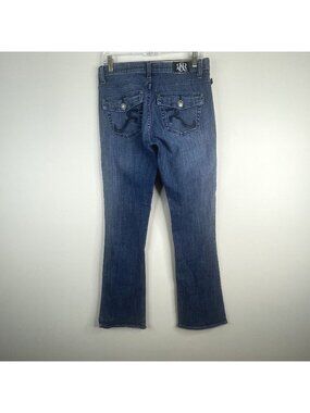 Rock & Republic Jeans Womens 10 Kasandra Boot Cut Embroidered Mid Rise Classic